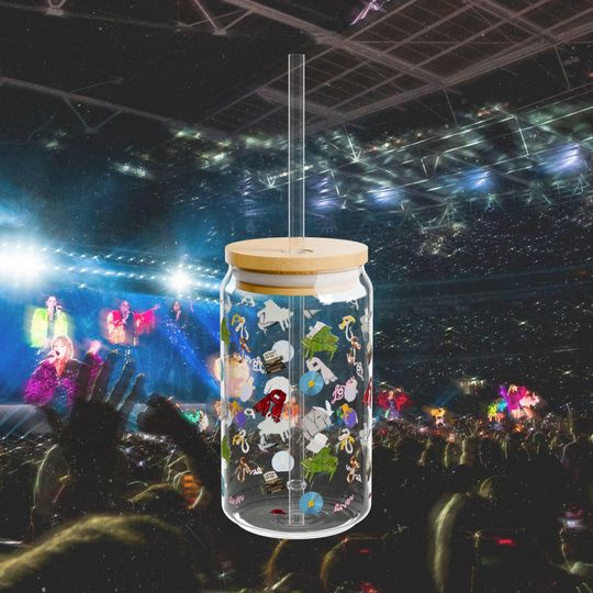 Discover Taylor Eras Pattern Glass Can Tumbler