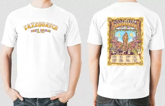 Discover Saxsquatch Party Animal Tour 2026 North America Unisex T-Shirt