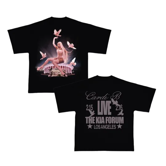 Discover Cardi B Little Miss Drama Tour 2026 Kia Forum Exclusive Feb 25 26 T-shirt