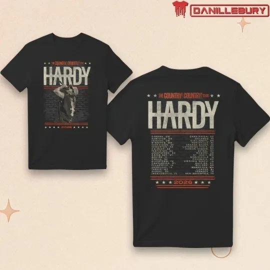 Discover Hardyy Country Country Tour 2026 Unisex T-Shirt
