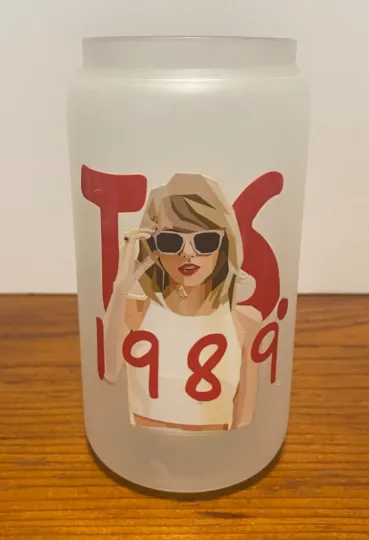 Swift 1989 Frosted Glass Can Tumbler Cup