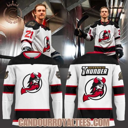 Discover Adirondack Thunders Back to the ’90s Hockey Jersey