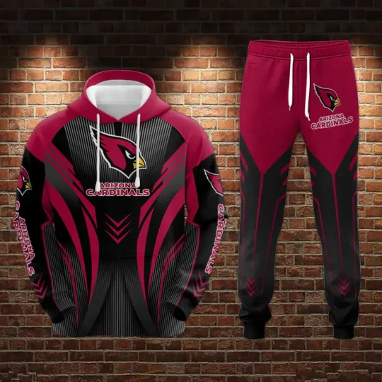 Discover Arizonna Cardinals Hoodie Joggers Set