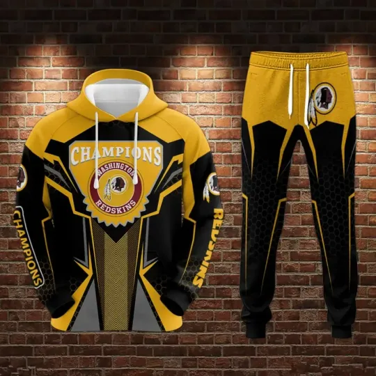 Discover Champion – Washington Redskins Hoodie Joggers Set