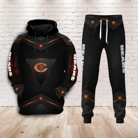 Discover Chicago Bears Hoodie Joggers Set