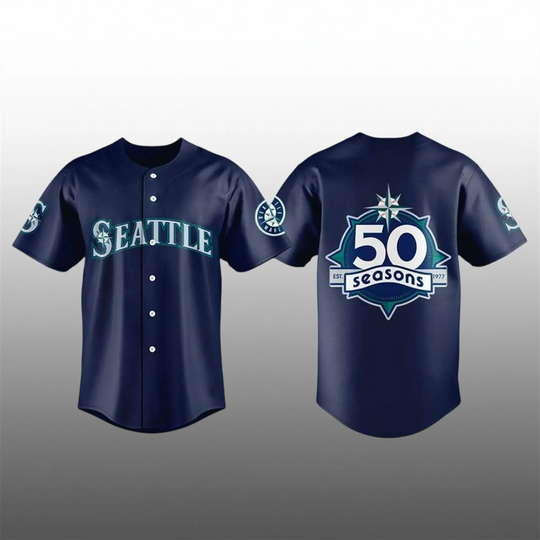 Discover 2026 Mariners 50th Seasons Celebration Weekend Baseball Jersey