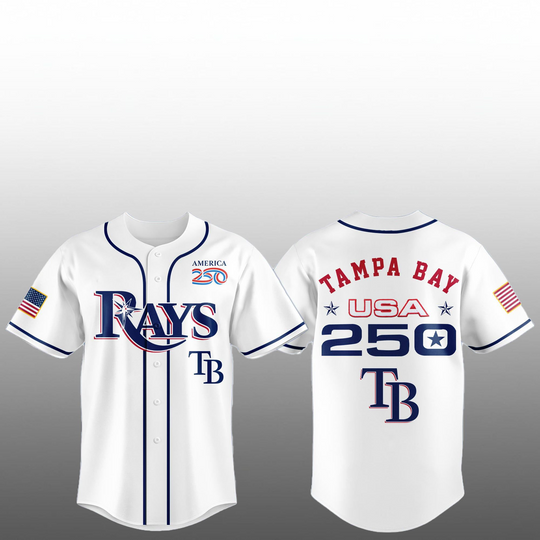Discover 2026 TB Rays Celebration United States of America 250 Anniversary Jersey