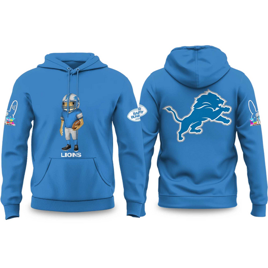 Lions Bad Bunny 2026 Super Bowl Concho Football Hoodie