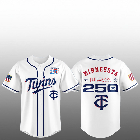 Discover 2026 Twins Celebration United States of America 250 Anniversary Jersey