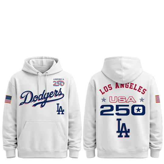 Discover 2026 LA Dodgers Celebration USA 250 Anniversary Hoodie
