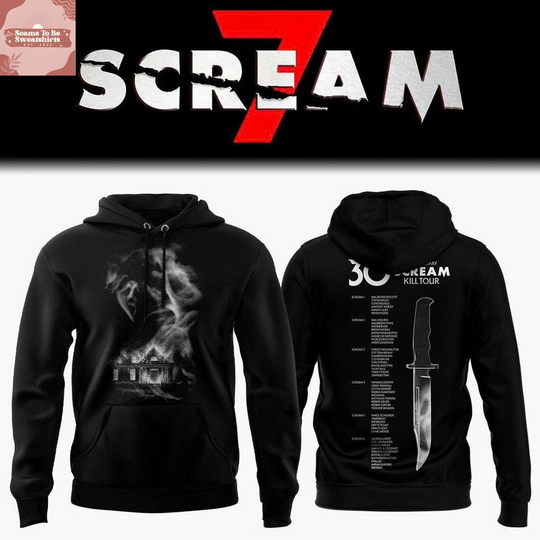 Discover Scream 7 Kill Tour 2026 Hoodie