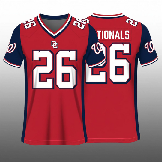 Discover Washington Nationals Football Jersey 2026