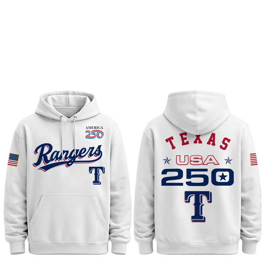 Discover 2026 Rangers Celebration USA 250 Anniversary Hoodie