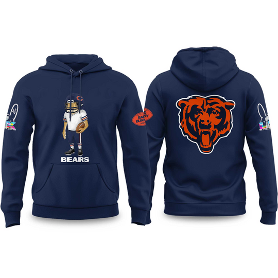 Bears Bad Bunny 2026 Super Bowl Concho Football Hoodie