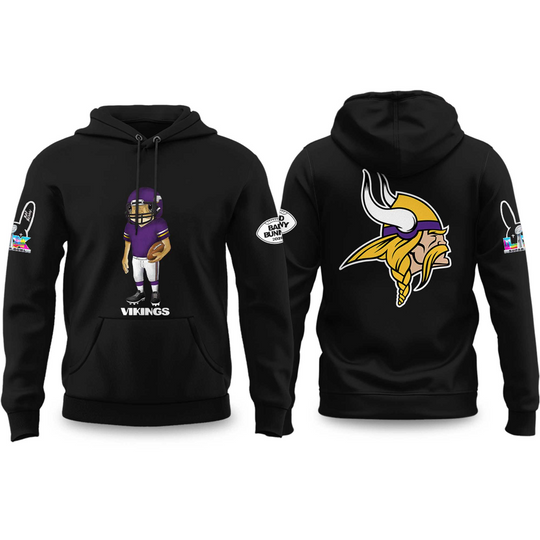 Vikings Bad Bunny 2026 Super Bowl Concho Football Hoodie