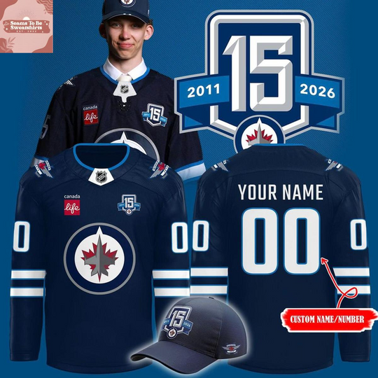Discover Winnipeg Jets 15th Anniversary 2026 Personalized Hockey Jersey