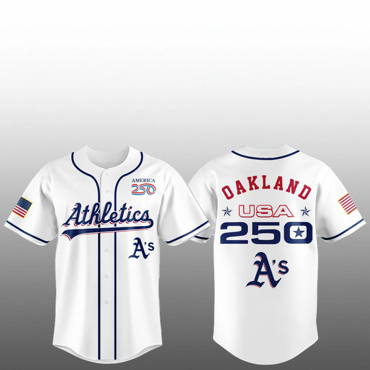 Discover 2026 Athletics Celebration United States of America 250 Anniversary Baseball Jersey