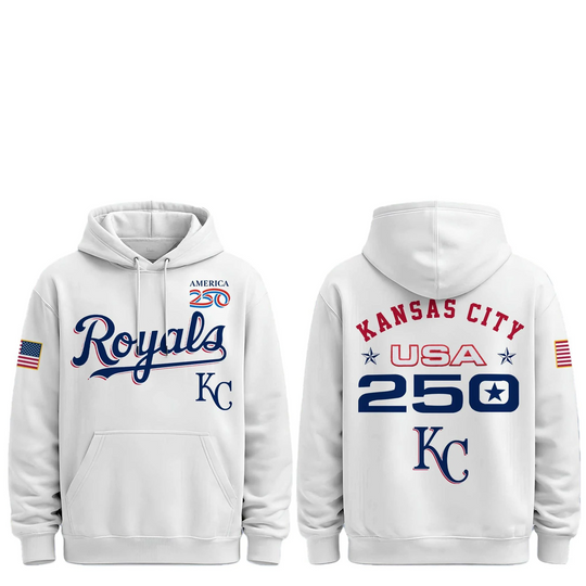 Discover 2026 KC Royals Celebration USA 250 Anniversary Hoodie