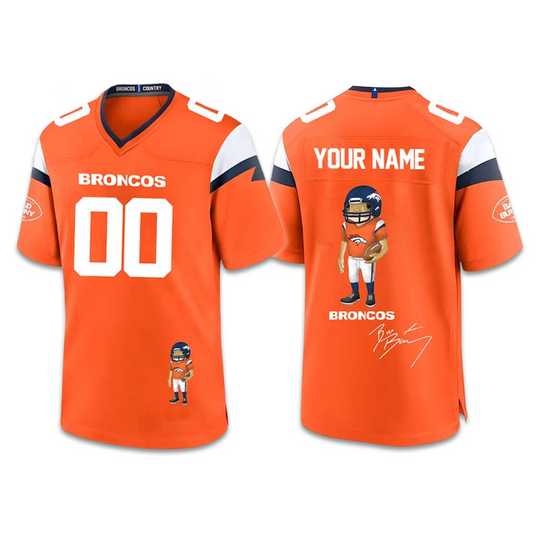 Personalized Broncos Bad Bunny Super Bowl 2026 Concho Football Jersey
