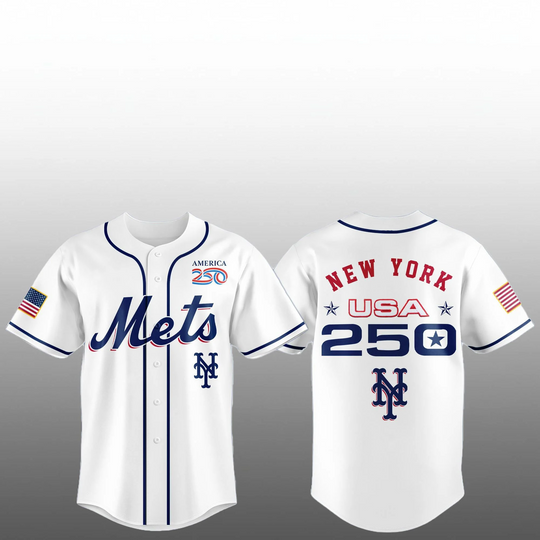 Discover 2026 NY Mets Celebration United States of America 250 Anniversary Jersey
