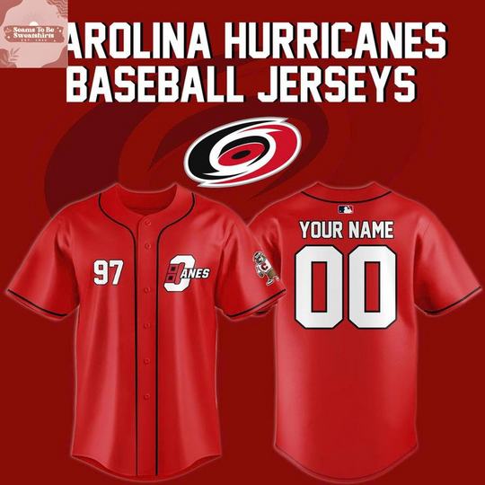 Discover Carolina Hurricanes Night 2026 Personalized Baseball Jersey