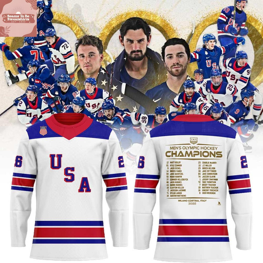 Discover USA Hockey National Men’s Team 2026 Olympic Champs Hockey Jersey