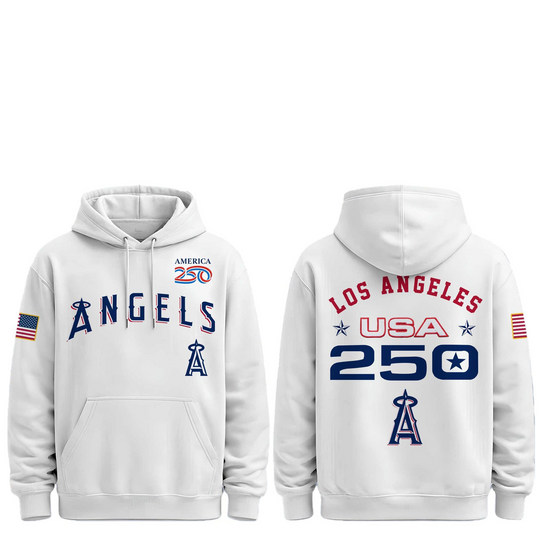 Discover 2026 LA Angels Celebration USA 250 Anniversary Hoodie