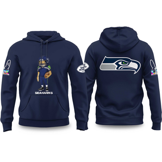 Seahawks Bad Bunny 2026 Super Bowl Concho Football Hoodie
