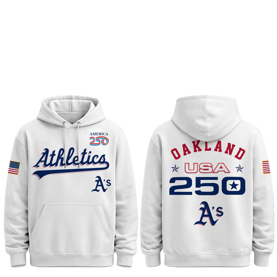 Discover 2026 Athletics Celebration USA 250 Anniversary Hoodie