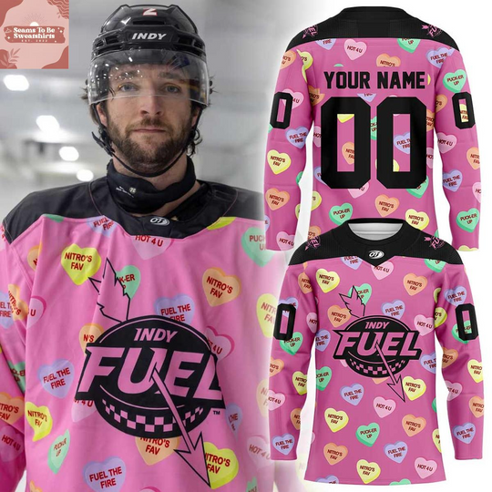 Discover Indy Fuel x Valentine Day 2026 Personalized Hockey Jersey