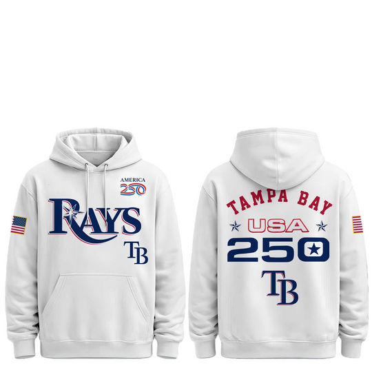 Discover 2026 TB Rays Celebration USA 250 Anniversary Hoodie