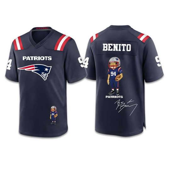 Patriots Bad Bunny Concho Super Bowl 2026 Jersey