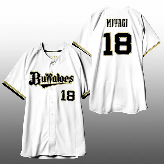 Discover 2026 Orix Buffaloes Miyagi 18 Baseball Jersey