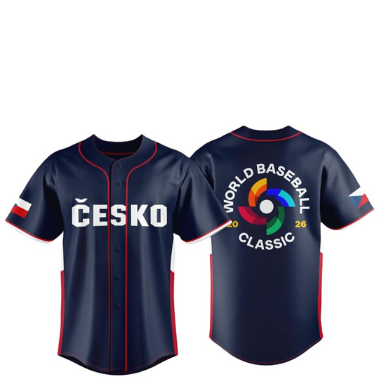 Czech Rebublic Team 2026 World Baseball Classic Jersey