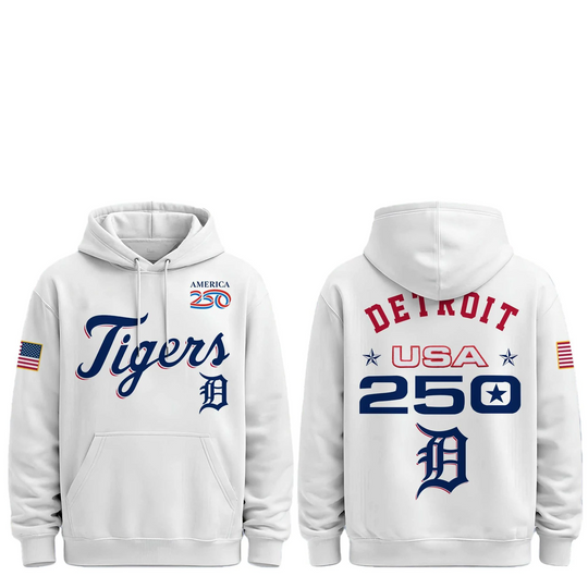 Discover 2026 Tigers Celebration USA 250 Anniversary Hoodie