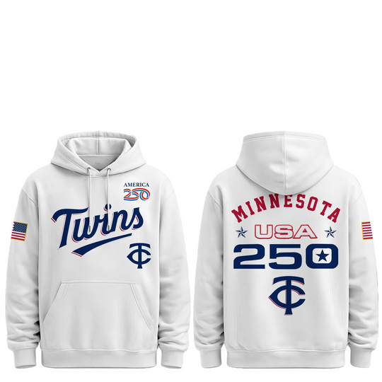 Discover 2026 Twins Celebration USA 250 Anniversary Hoodie