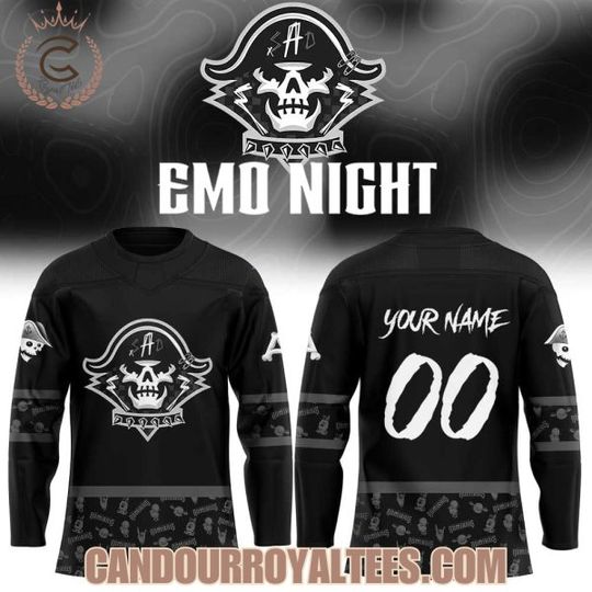 Discover Milwaukee Admiralss Emo Night 2026 Hockey Jersey