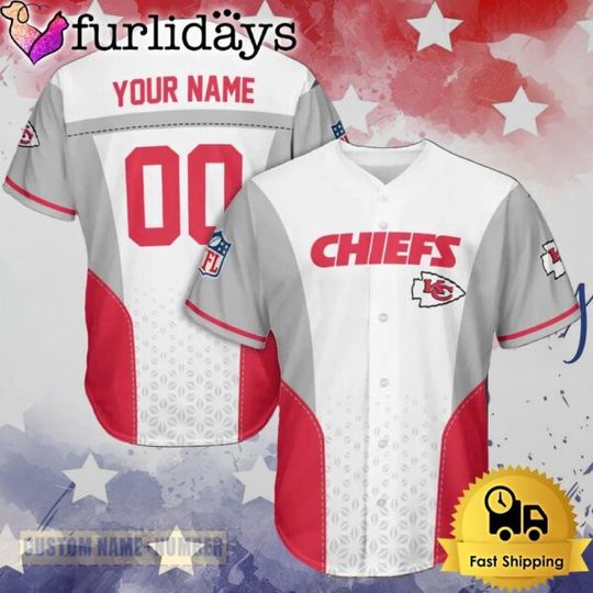 Discover Kansas City Chiefss Basic Design 2025 Custom Name Baseball Jersey