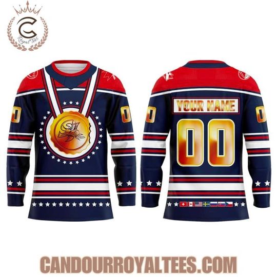 San Jose Barracuda For Cudalympics Uniform Hockey Jersey