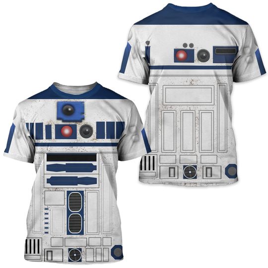 Star Wars R2-D2 Coplay Costume Galaxy's Edge Halloween Tshirt 3D