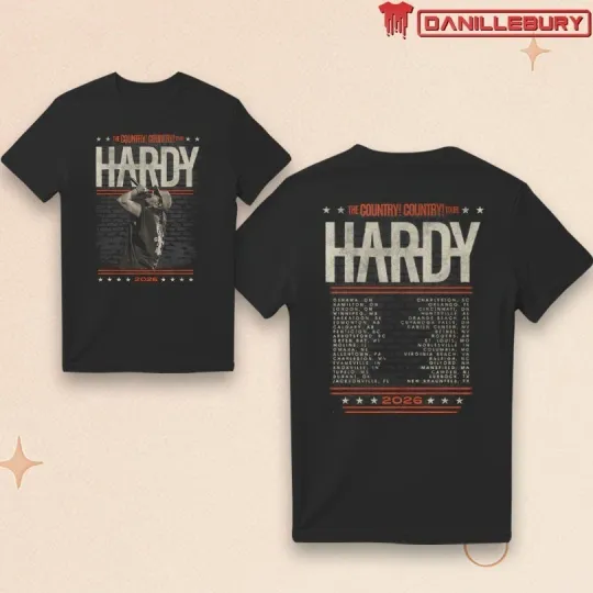 Discover Hardyy Country Country Tour 2026 Unisex T-Shirt