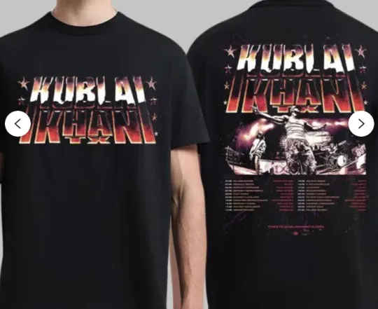 Discover Kublai Khan TX EU And UK Summer 2026 Tour Schedule Dates Two Sided T-Shirt
