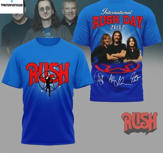 Discover Rush International Rush Day 21 12 Shirt Progressive Rock Fan 3D T-Shirt D2271