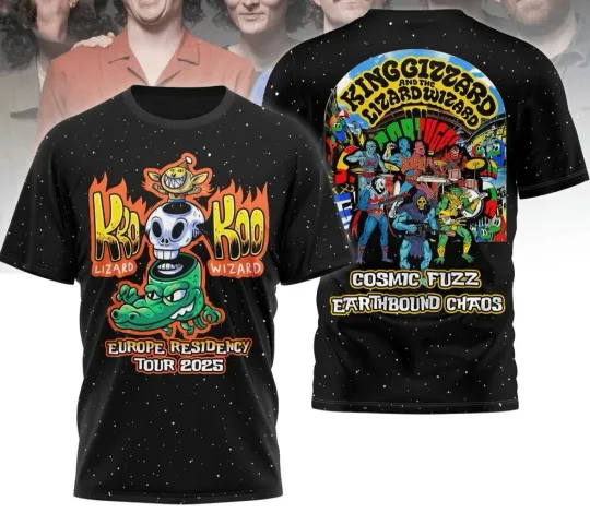 Discover King Gizzard and the Lizard Wizard Tour AOP 3D SHIRT All sizes RI_503