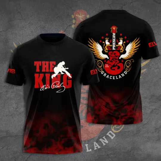 Elvis Presley 3D Shirt The King All Size