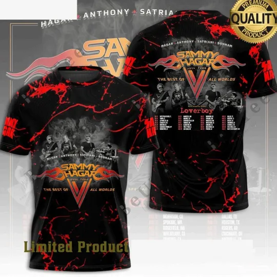 Discover AOP Sammy Hagar The Best of All Worlds 3D SHIRT
