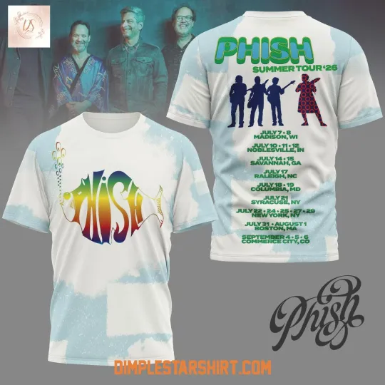 Phish Summer Tour 2026 3D T-Shirt