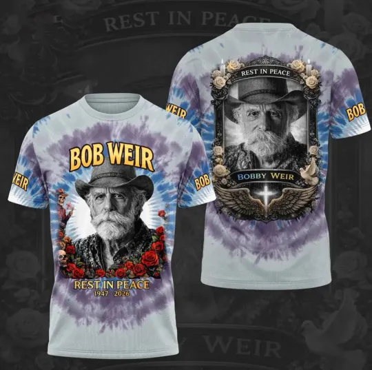 Discover Rest In Peace Bob Weir 3D Shirt Unisex