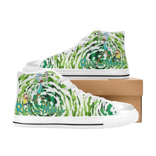 Discover Rick and Rickandmorty High Top Shoes Sneakers, Birthday Gift for Him Her