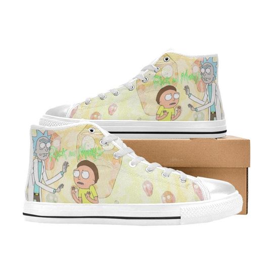 Discover Rick and Rickandmorty High Top Shoes Sneakers, Birthday Gift for Him Her